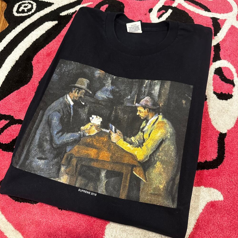 Supreme Cards Tee – Navy – Size XL – Gently Used